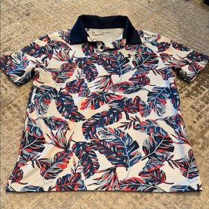 Under Armour Tropical Leaf Print Kids Polo Shirt